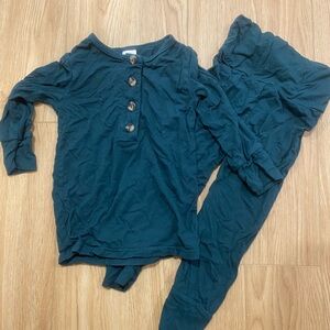 Lou Lou & Company Kids Set in Dark Teal.